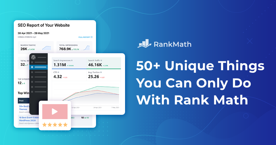 50+ Unique Things You Can Only Do With Rank Math SEO