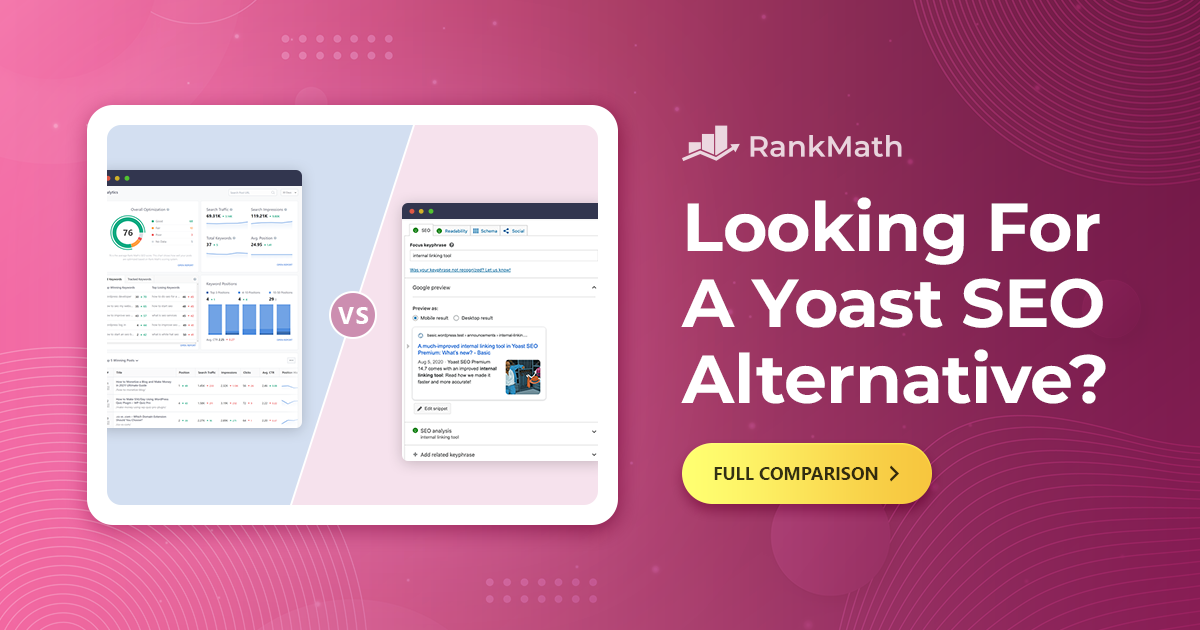 #1 Yoast Alternative You Deserve - Rank Math SEO vs. Yoast SEO